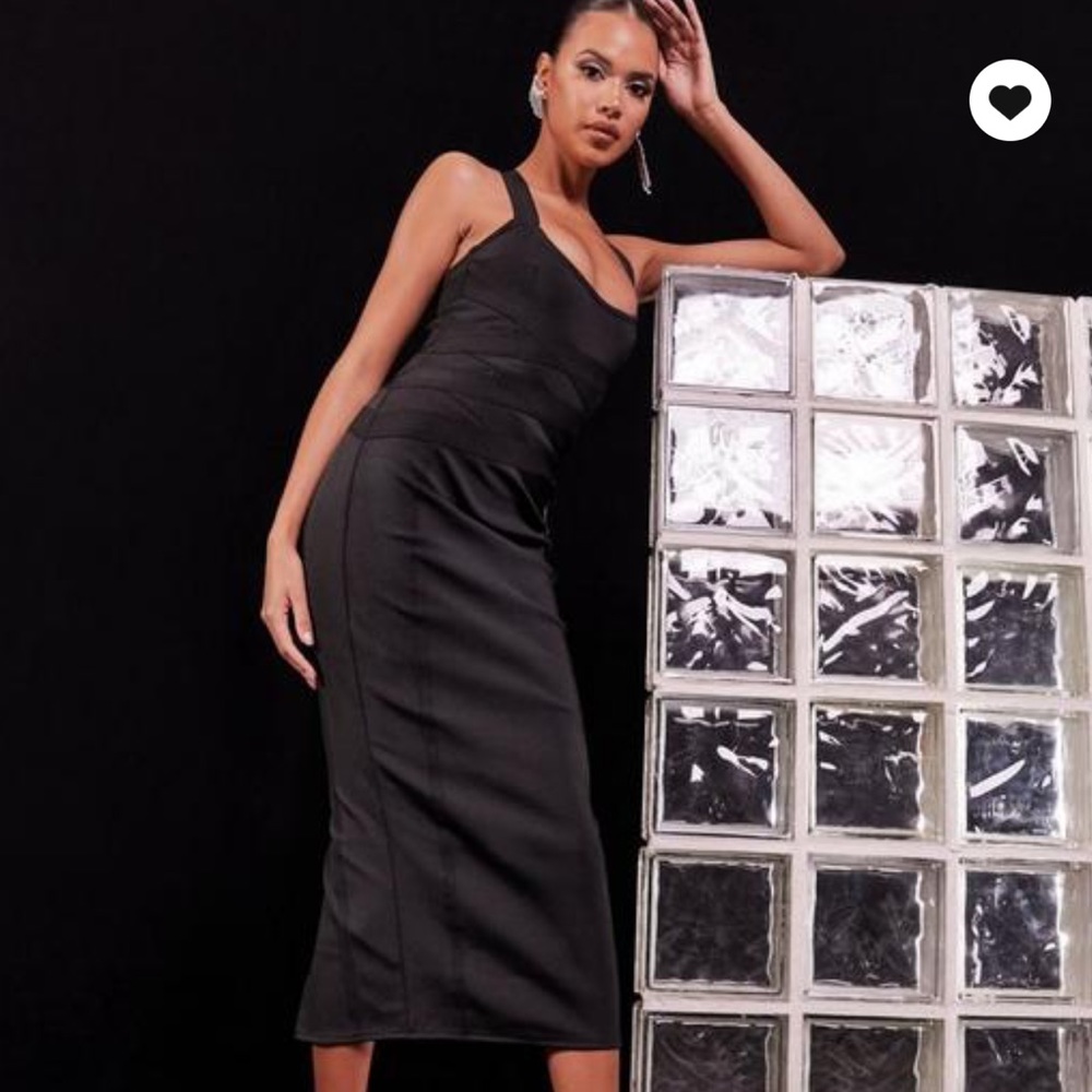 Black  bandage maxi dress